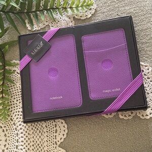 Sicura Italian Designs Matching Notebook And Wallet Gift Set New